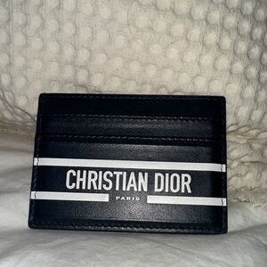 Dior Black and White Card Holder